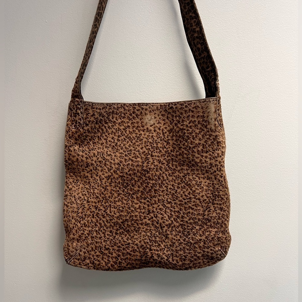 BOTTEGA VENETA VINTAGE Nylon and Faux Hair Leopard Mini Hobo - Picture 11 of 16